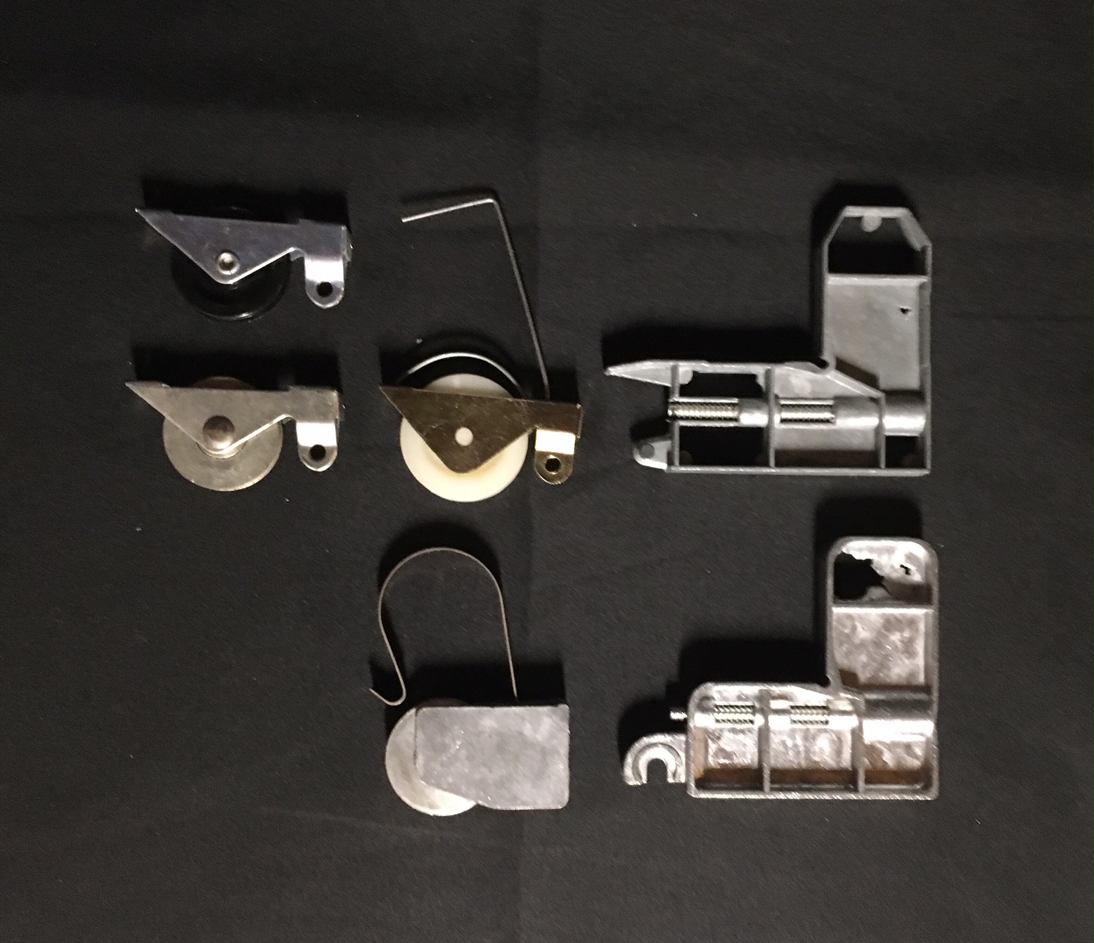 Patio screen door roller kit makes screen door roll smoothly