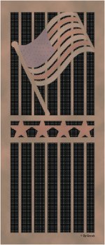 Custom printed solar screening