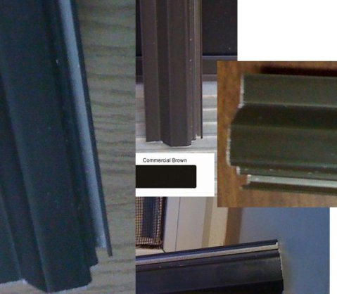 aluminum screen door colors bronze