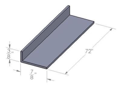 Aluminum bottom track dimensions
