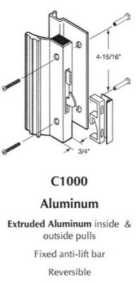 C1000 Surface Mount Patio Door Handle