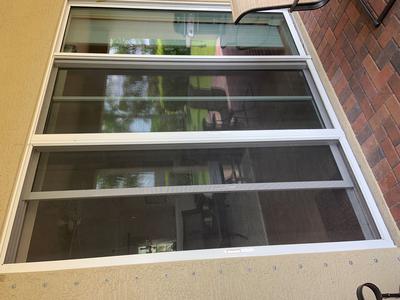 Double screen doors stuck together
