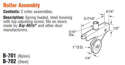 Prime Line B702 screen door roller