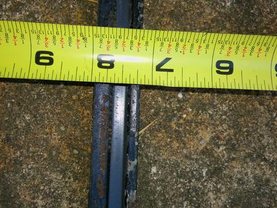 measuring tape on channel