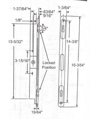 Multi Point Patio Door Lock