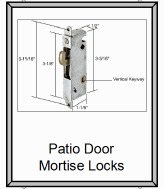 Repairing patio door mortise locks