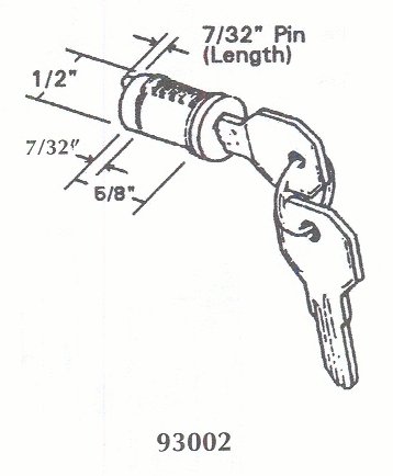 Patio door latch lock cylinder