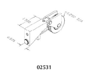 Patio door roller - 02531