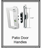 Patio door handles