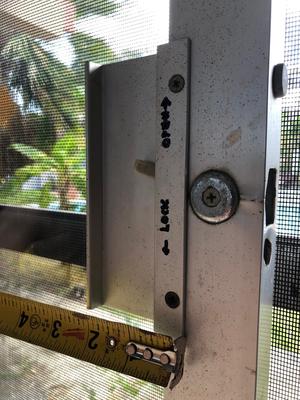 Old 1960's Acorn style patio door lock