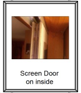 Screen door on the inside