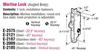 E2021 Patio door mortise lock dimensions