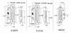 Recessed faceplate patio door mortise locks