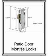 Repairing patio door mortise locks