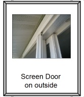 Screen door on the outside