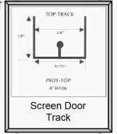 Sliding door track