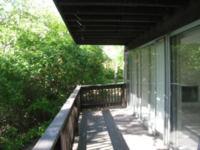 Strom panels installed on patio