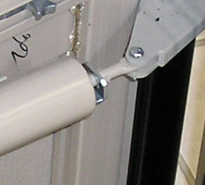 storm door closer stop mounted on ro